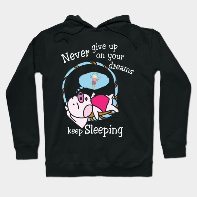 Cute Sleeping Piggy. Hoodie by tonydale